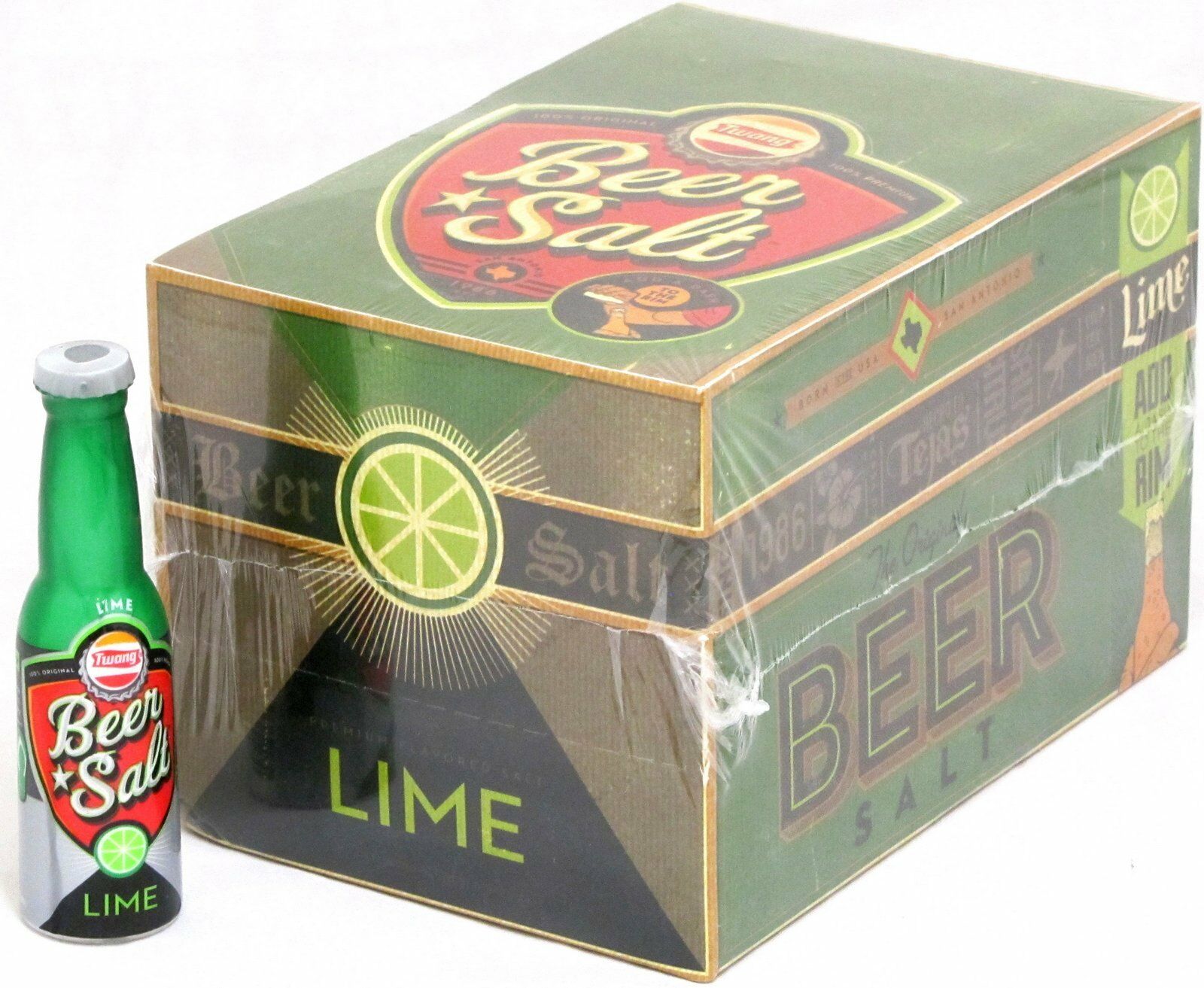 Twang The Original Beer Salt Lime 1.4 Oz Bottles Bulk 24 Count Box