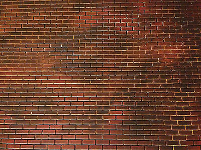 Dollhouse Garage Diorama 1:12 1:18 Scale 11" X 17" Custom Red Brick Vinyl Siding