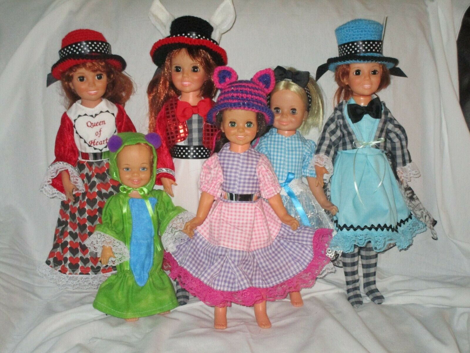 Adorable No Doll 18" Ideal Crissy No Doll Costume Lot 6 Alice In Wonderland