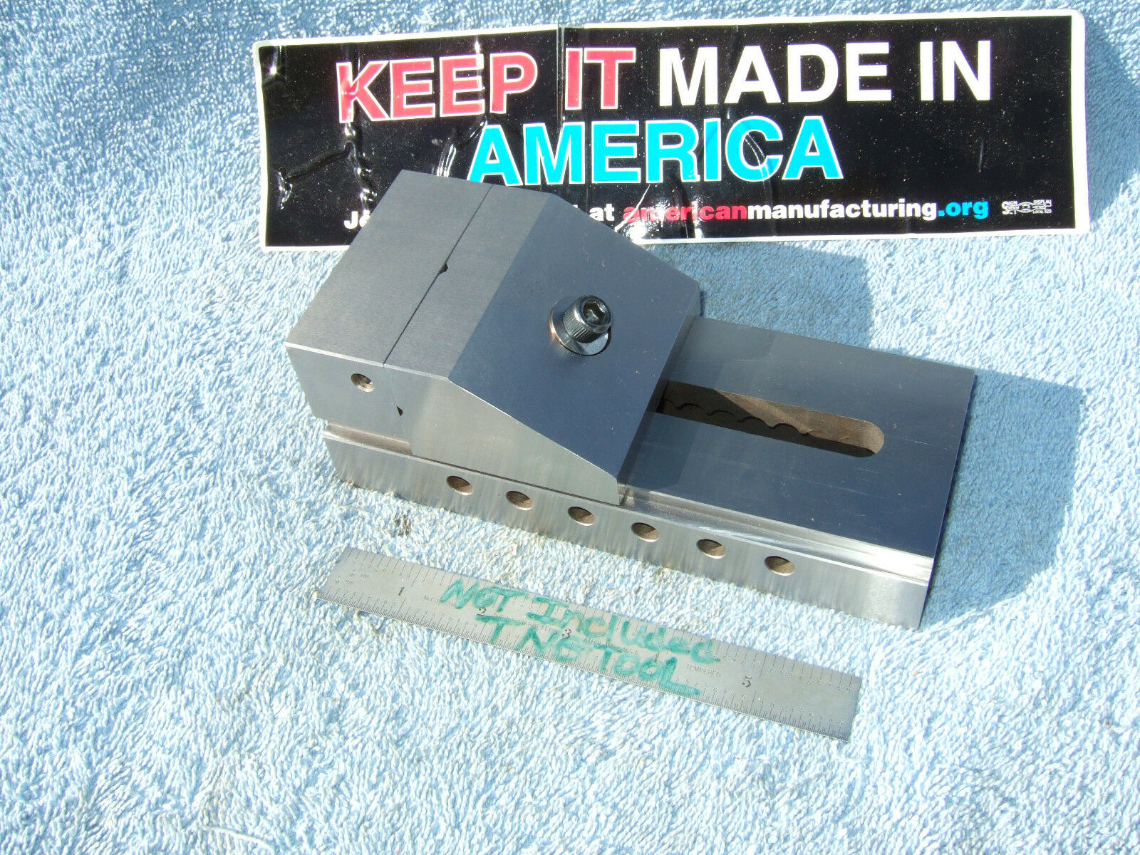 Vise Vintage Usa Machinist Toolmaker  3"x3"x7" Grind Inspection Qa Fresh Ground
