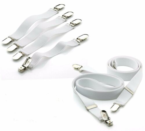 Bed Sheet Straps With Metal Clasp, Grippers Fasteners - Elastic Suspenders