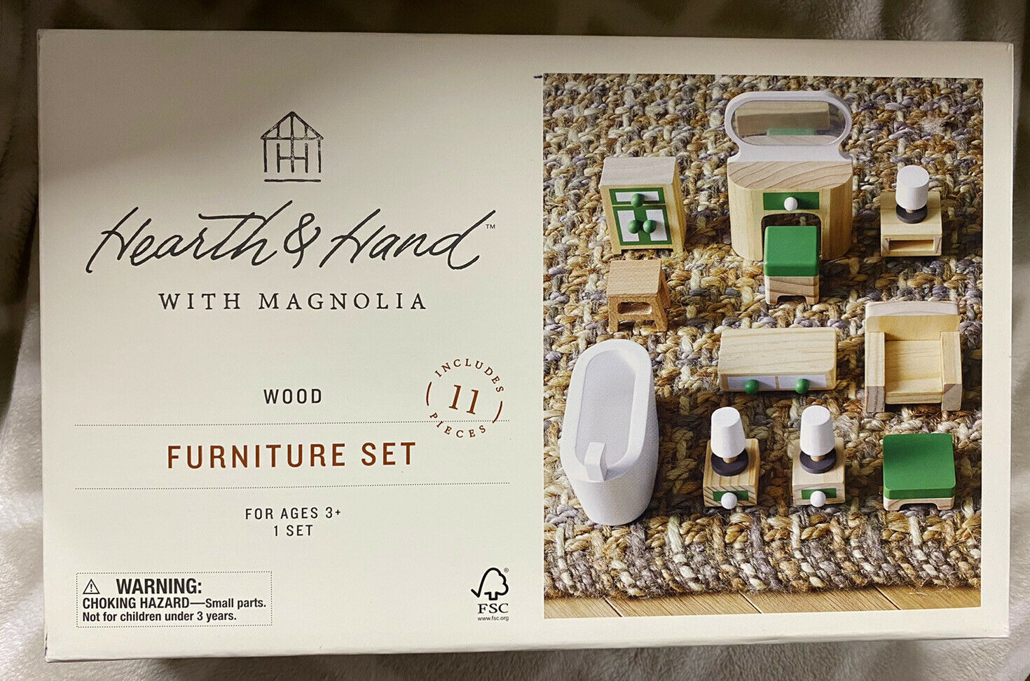 Hearth & Hand W/ Magnolia 11-pc. Wood Dollhouse Furniture Set