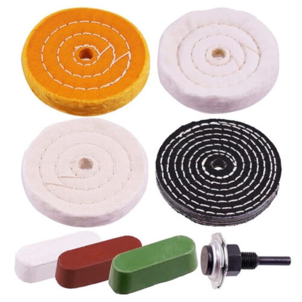 Repair Care Waxing Buffing Pad Buffing Wheel 4'' Wheels Buffing Add-on Kit